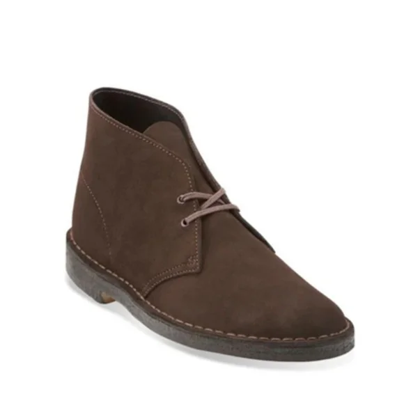 Clarks Originals Men\'s Desert Boot  Size 11.5 Dark Brown Suede Classic Low Boot Amazon.com | Clarks Originals Men main image 4